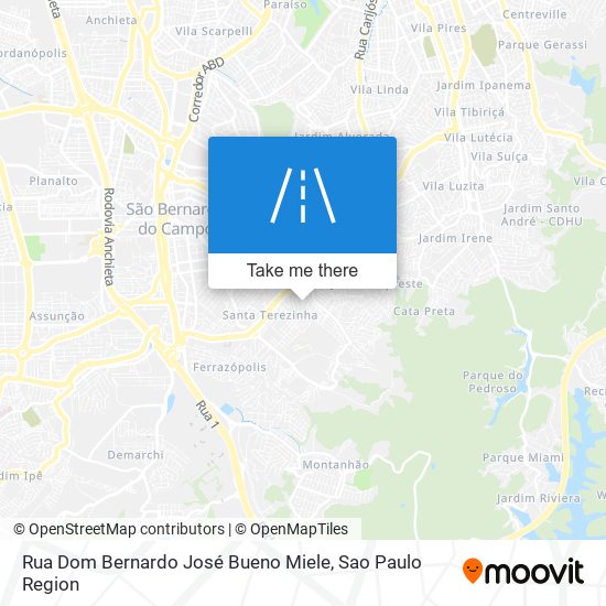 Rua Dom Bernardo José Bueno Miele map