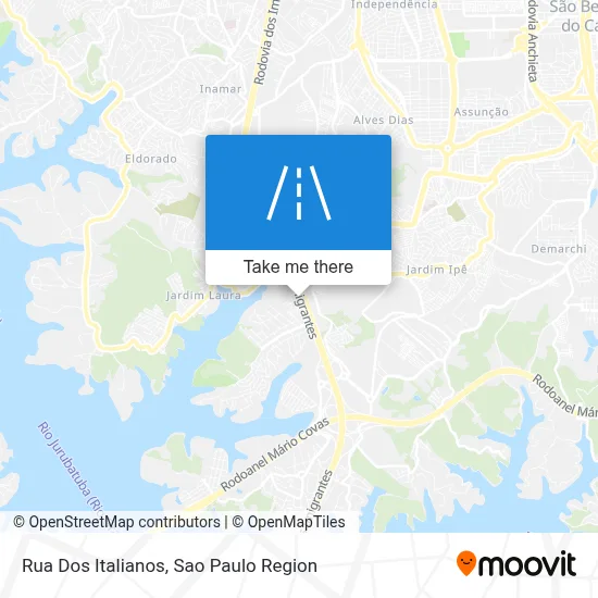 Rua Dos Italianos map