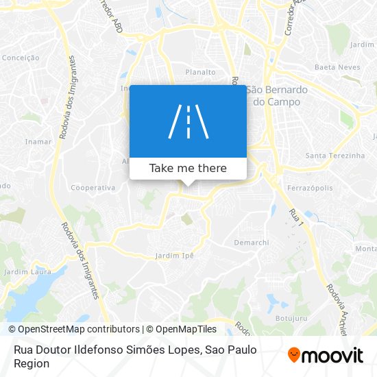 Mapa Rua Doutor Ildefonso Simões Lopes
