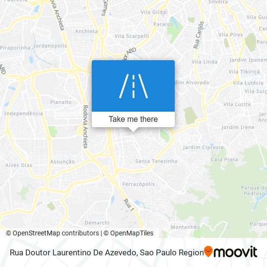 Rua Doutor Laurentino De Azevedo map