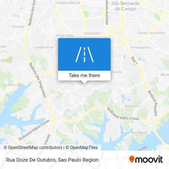 Rua Doze De Outubro map