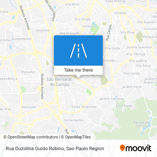 Rua Duzolina Guido Rubino map