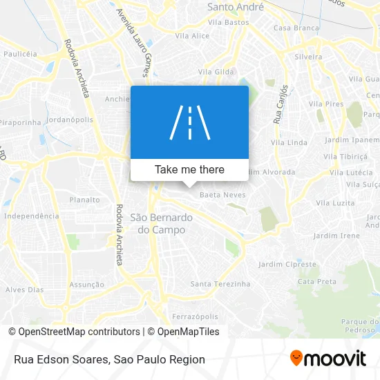 Rua Edson Soares map