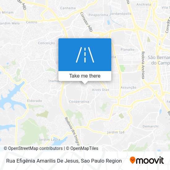 Rua Efigênia Amarilis De Jesus map