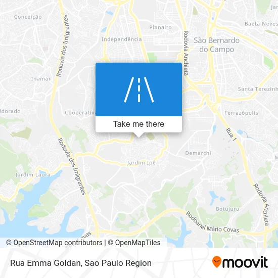 Rua Emma Goldan map