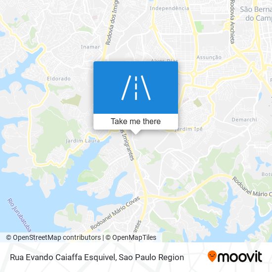 Rua Evando Caiaffa Esquivel map