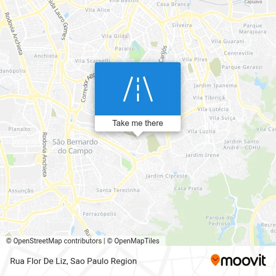 Rua Flor De Liz map