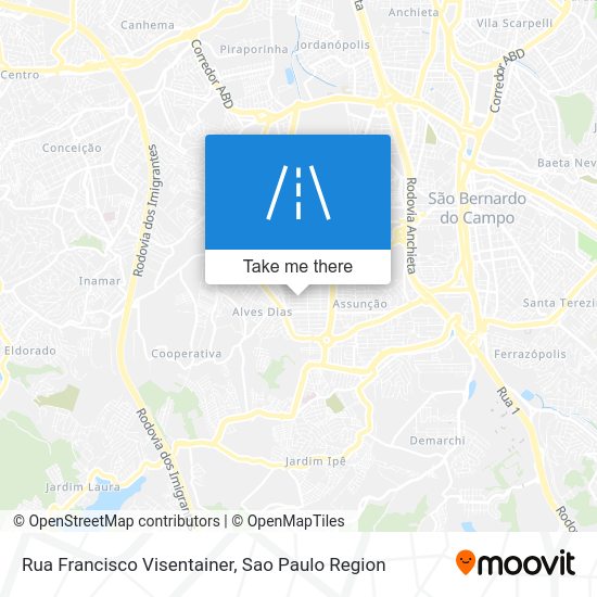 Rua Francisco Visentainer map