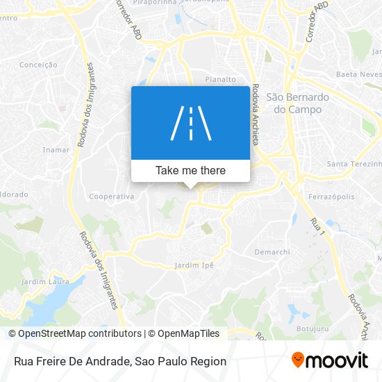 Mapa Rua Freire De Andrade