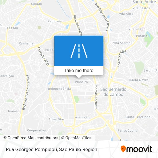 Rua Georges Pompidou map