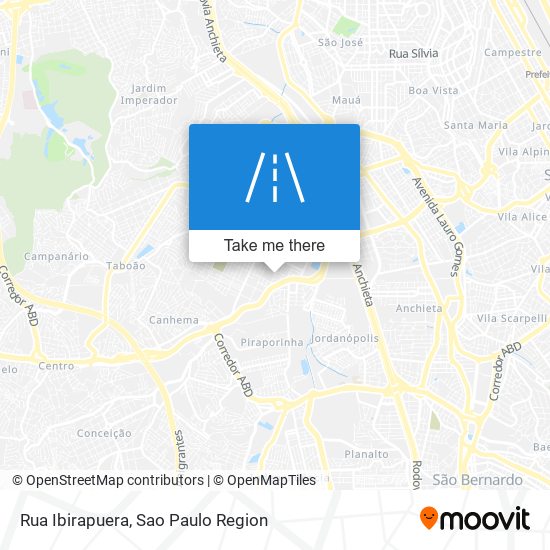 Mapa Rua Ibirapuera