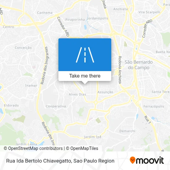 Rua Ida Bertolo Chiavegatto map
