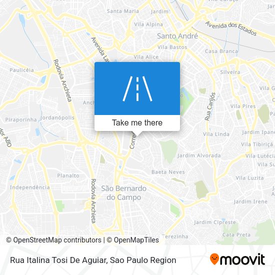 Rua Italina Tosi De Aguiar map