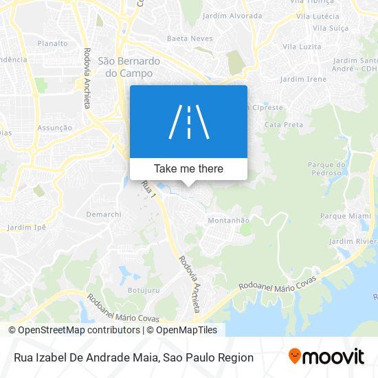 Rua Izabel De Andrade Maia map