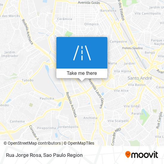 Mapa Rua Jorge Rosa