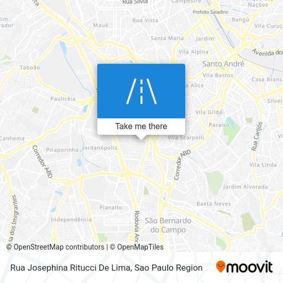 Rua Josephina Ritucci De Lima map