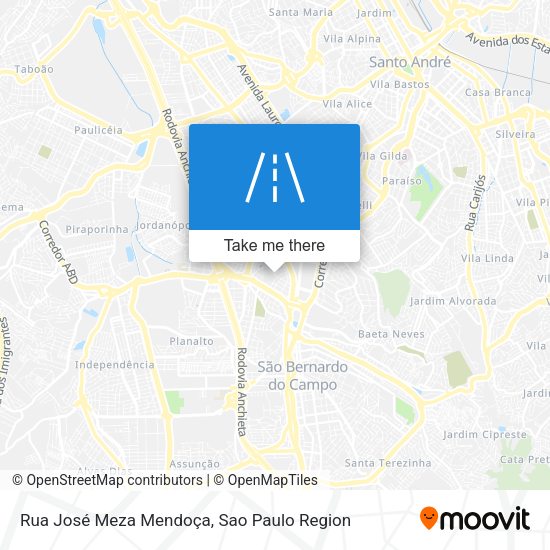 Rua José Meza Mendoça map