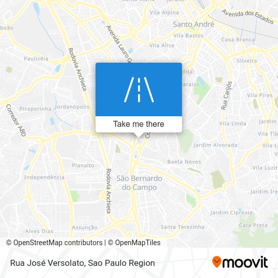 Rua José Versolato map