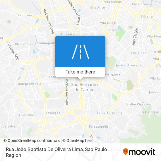 Rua João Baptista De Oliveira Lima map