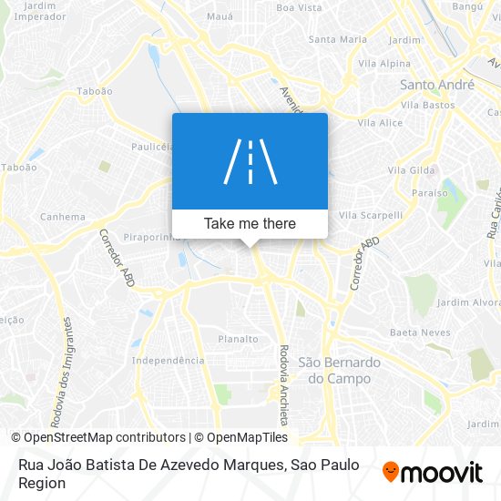 Rua João Batista De Azevedo Marques map