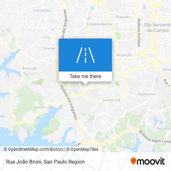 Mapa Rua João Bruni
