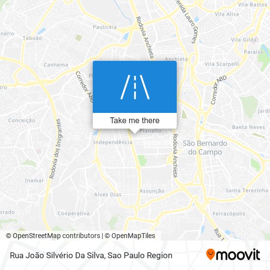 Mapa Rua João Silvério Da Silva