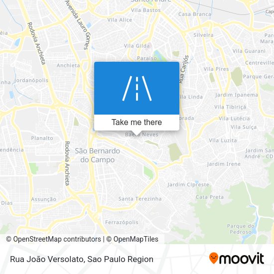 Rua João Versolato map