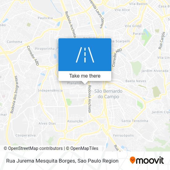 Rua Jurema Mesquita Borges map