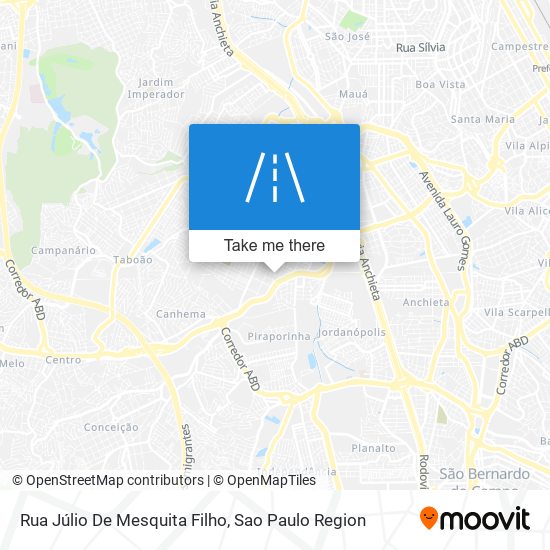 Mapa Rua Júlio De Mesquita Filho