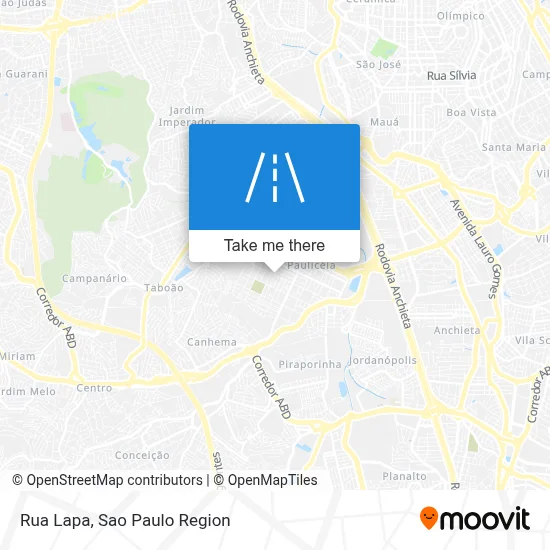 Rua Lapa map