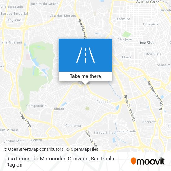 Mapa Rua Leonardo Marcondes Gonzaga