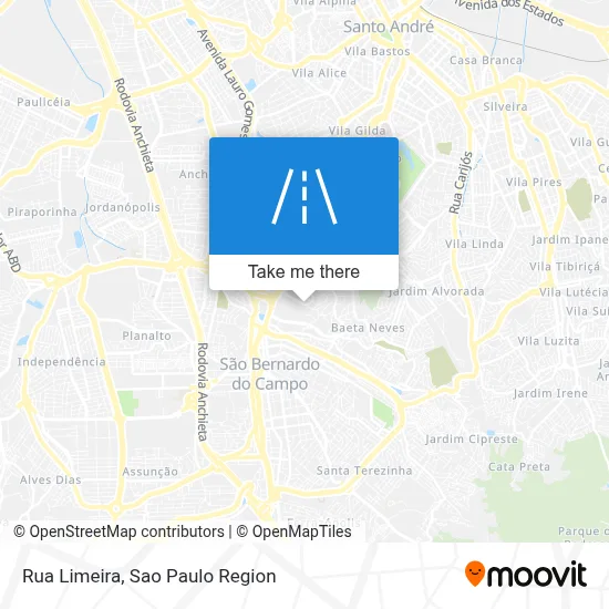Rua Limeira map