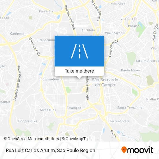 Mapa Rua Luiz Carlos Arutim