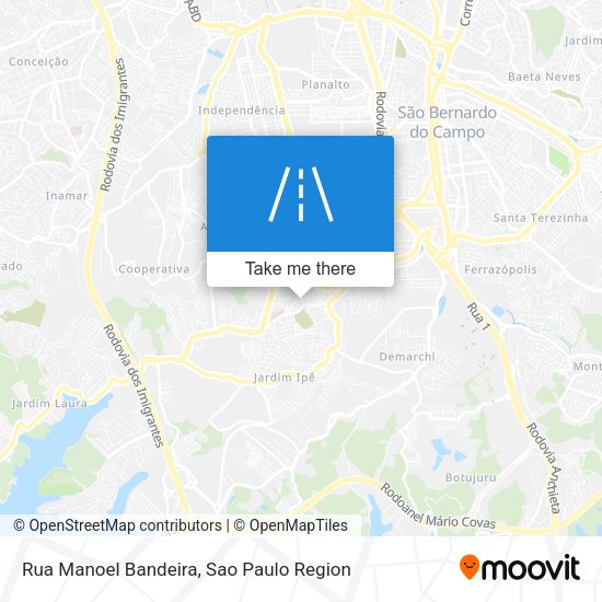 Rua Manoel Bandeira map