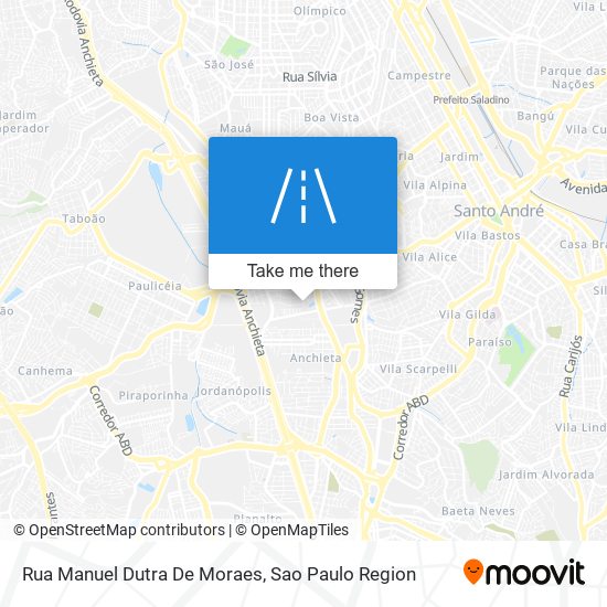 Mapa Rua Manuel Dutra De Moraes