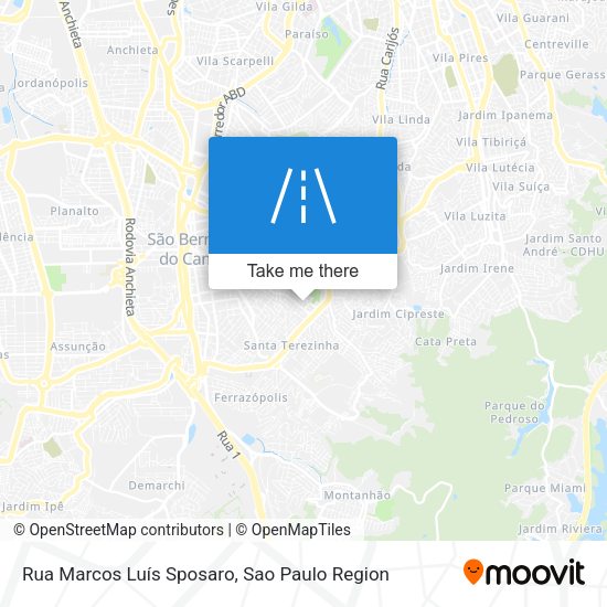 Rua Marcos Luís Sposaro map