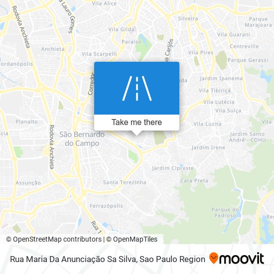 Mapa Rua Maria Da Anunciação Sa Silva