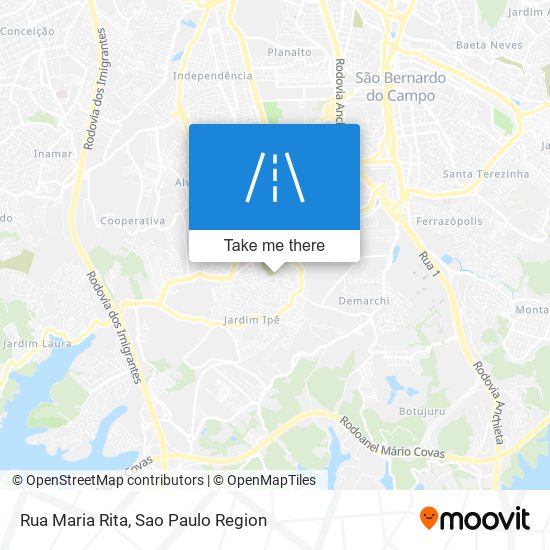 Mapa Rua Maria Rita