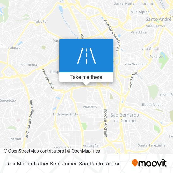 Rua Martin Luther King Júnior map