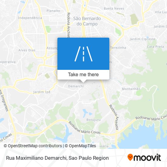 Mapa Rua Maximiliano Demarchi