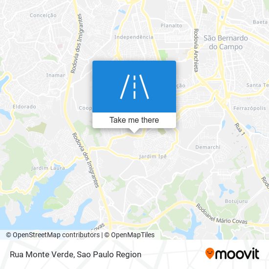 Mapa Rua Monte Verde