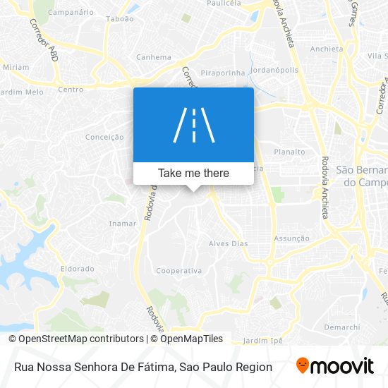 Mapa Rua Nossa Senhora De Fátima