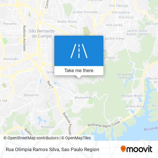 Mapa Rua Olimpia Ramos Silva