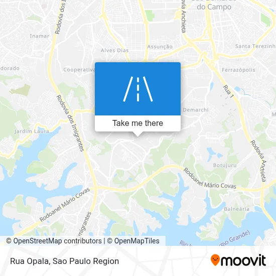 Rua Opala map