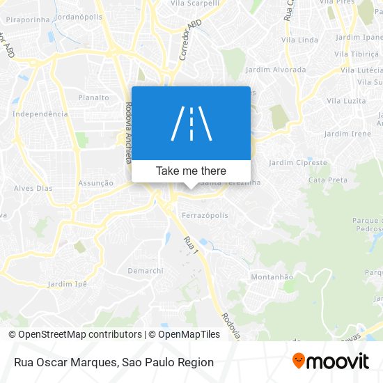 Mapa Rua Oscar Marques