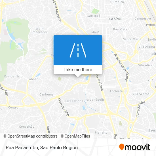 Rua Pacaembu map