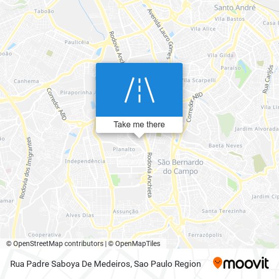 Mapa Rua Padre Saboya De Medeiros