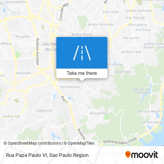 Rua Papa Paulo VI map