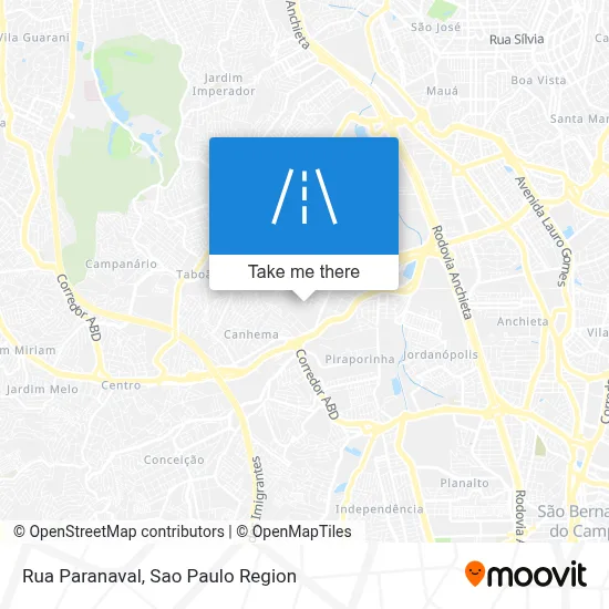 Rua Paranaval map