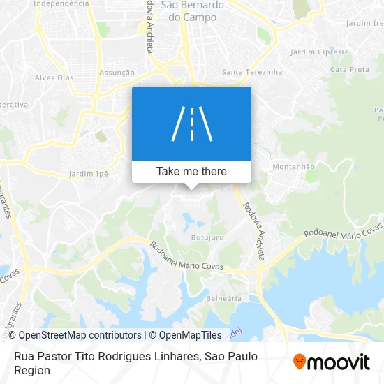 Rua Pastor Tito Rodrigues Linhares map